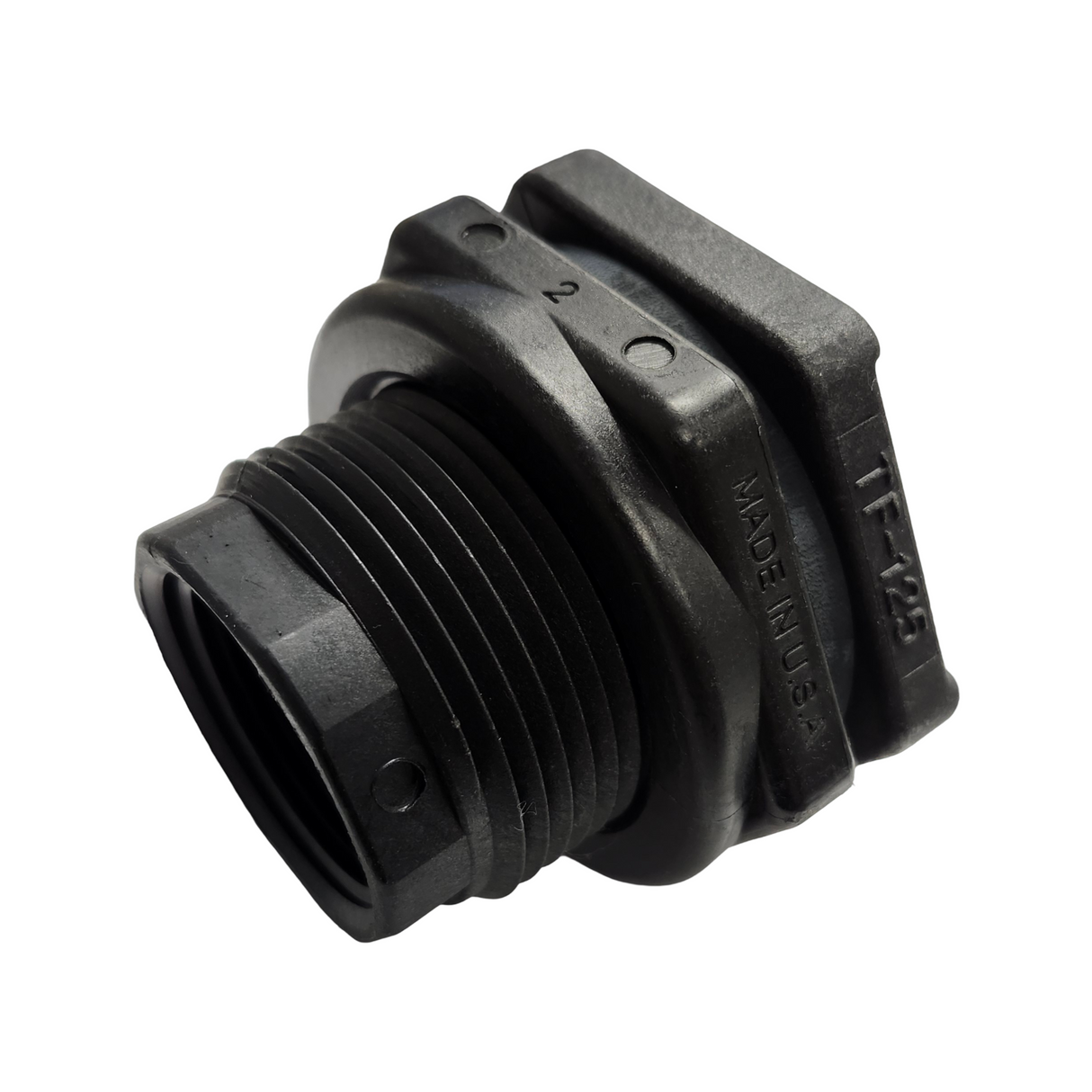 Banjo Poly Bulkhead Tank Fitting with EPDM Gasket 1-1/4" - TF125