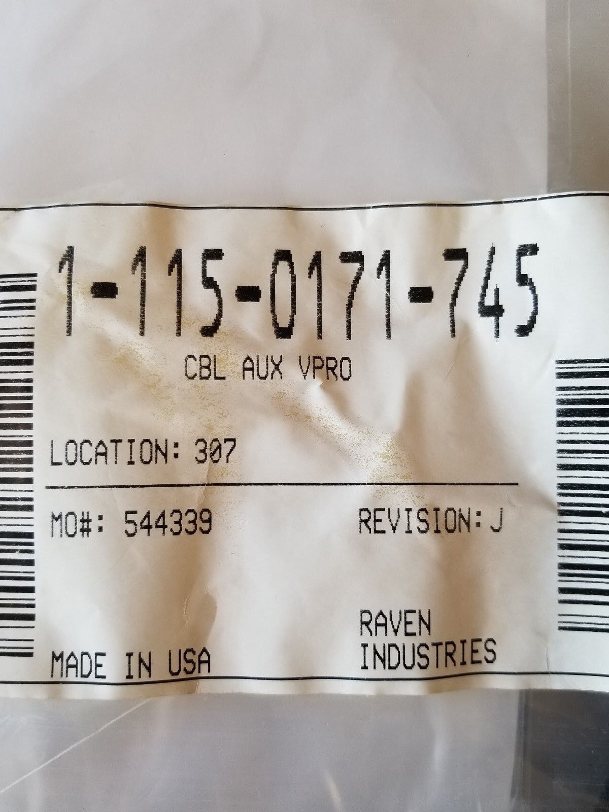 Raven Auxiliary Cable ford Viper Pro / Enizio Pro - 115-0171-745