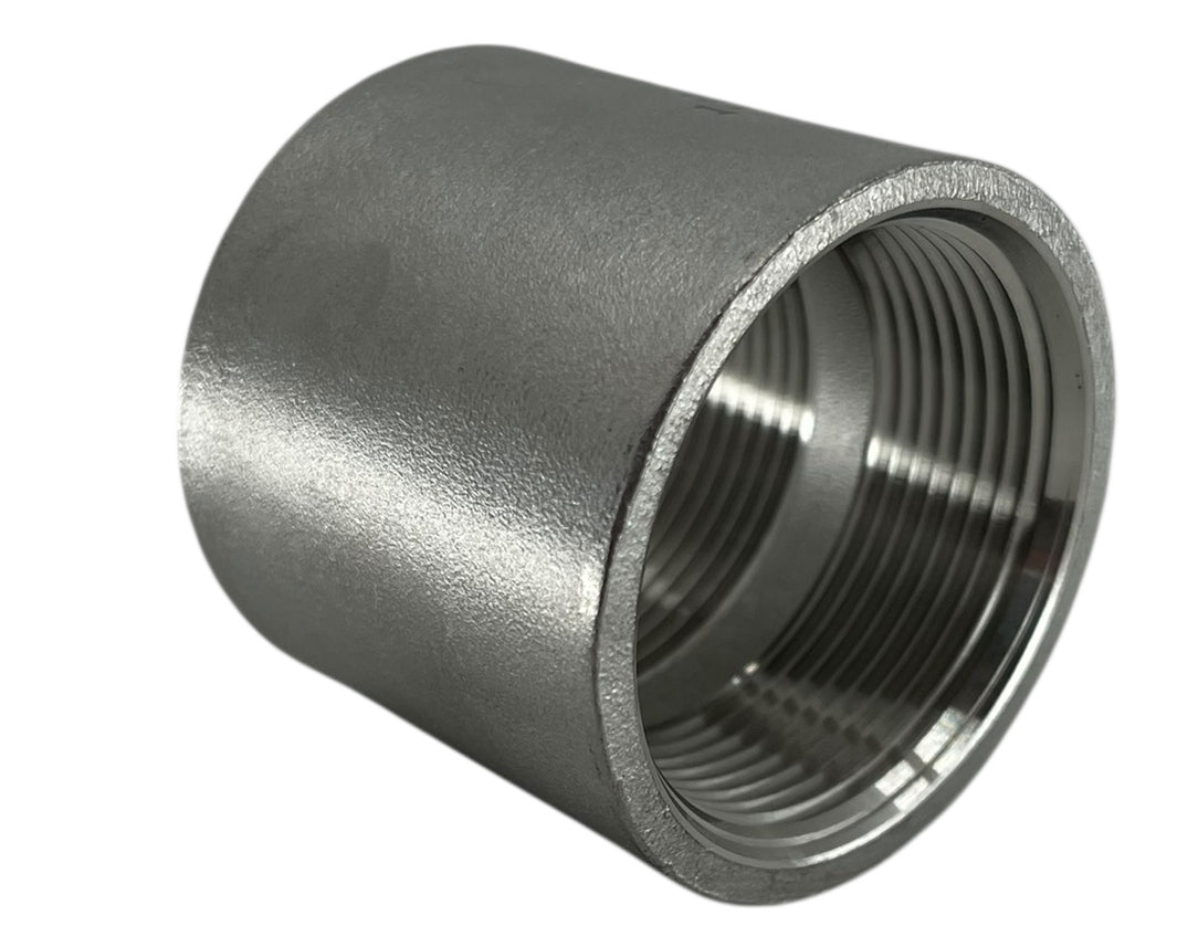 Hypro 304 Stainless Steel Female Coupling 1-1/2" FPT X 1-1/2" FPT - 7FC112