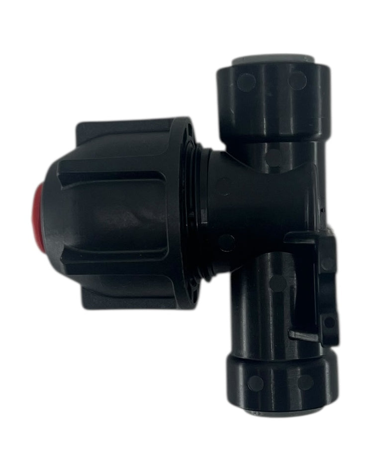 Hypro ProFlo Push To Connect Nozzle Body 3/8" Red Check 4 PSI - BG-4247N-C111