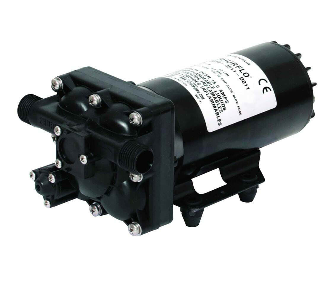 Shurflo High Flow Auto Demand Pump, 12VDC, 1/2 Inch Male Pipe - 5059-1311-D011
