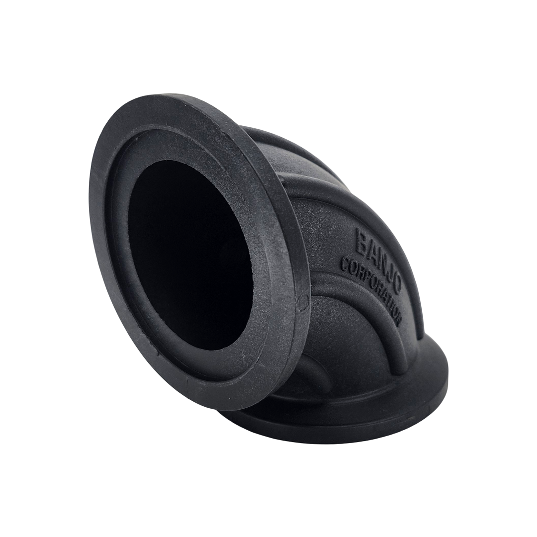 Banjo 90 Degree Manifold Flange Sweep w/ Gauge Port 2" Full Port - M220SWPG90