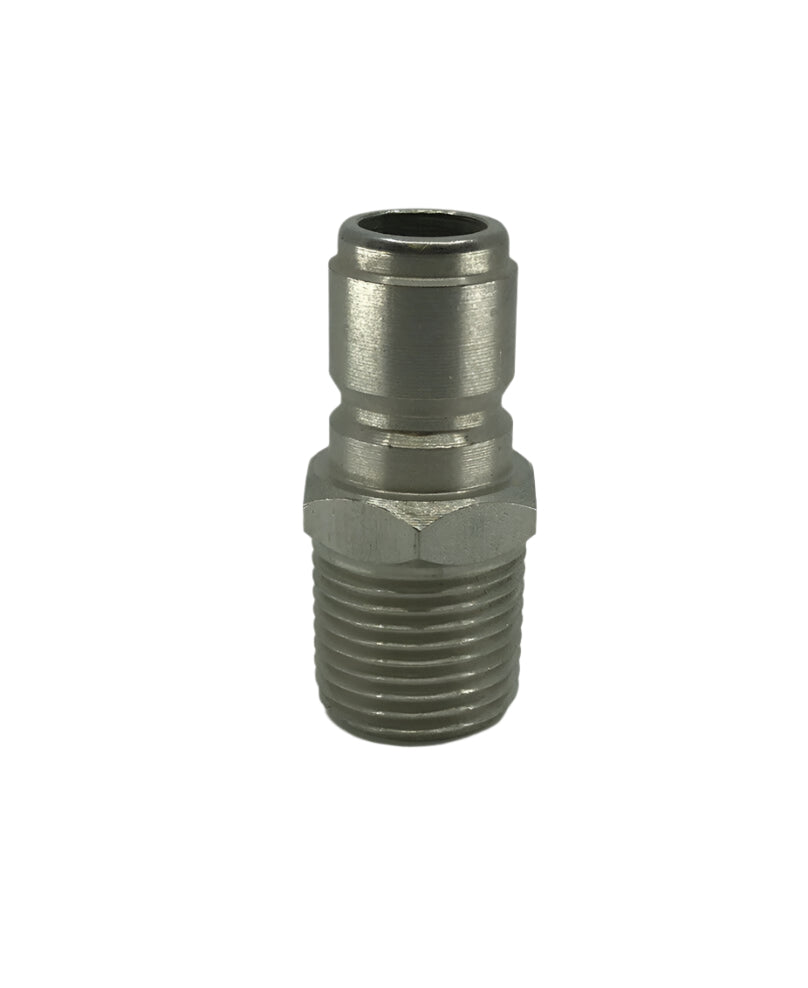 J.E. Adams Stainless Steel Male Quick Disconnect Plug 1/2" - 7190