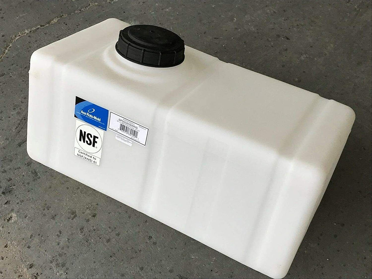 Ace Roto-Mold 20 Gallon Sumped Rectangular Applicator Tank 28x14x12 - SP0020-LC