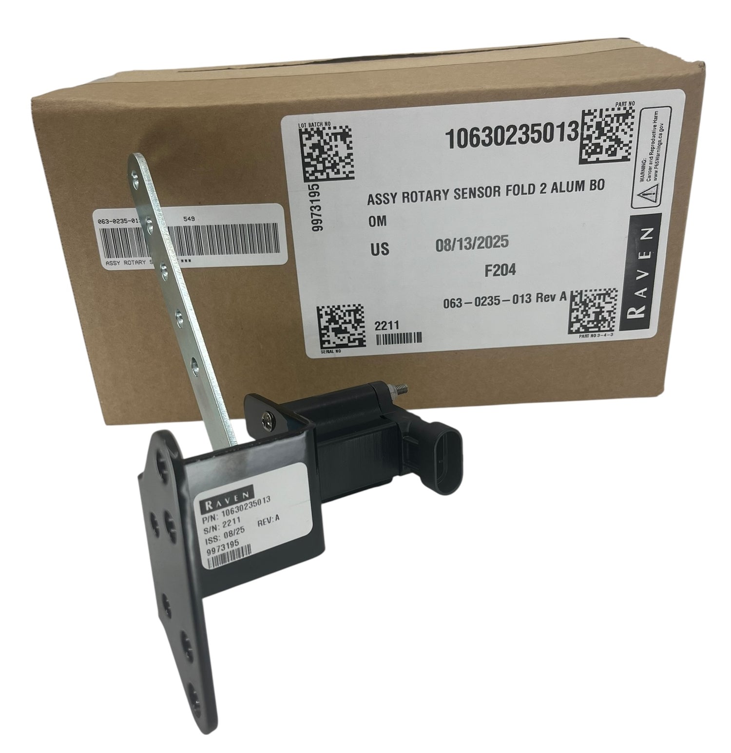 Raven Aluminum Boom Rotary Sensor - Fold 2 - 063-0235-013