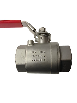 Hypro 1-1/4" FNPT 316 Stainless Ball Valve 1000 PSI - 78-114