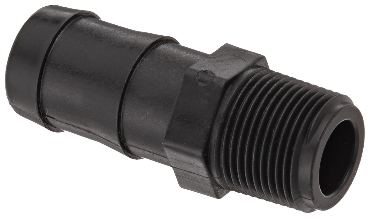 Banjo Poly Hose Fitting Adapter 3/4" Male Thread X 1" Hose Barb - HB075-100