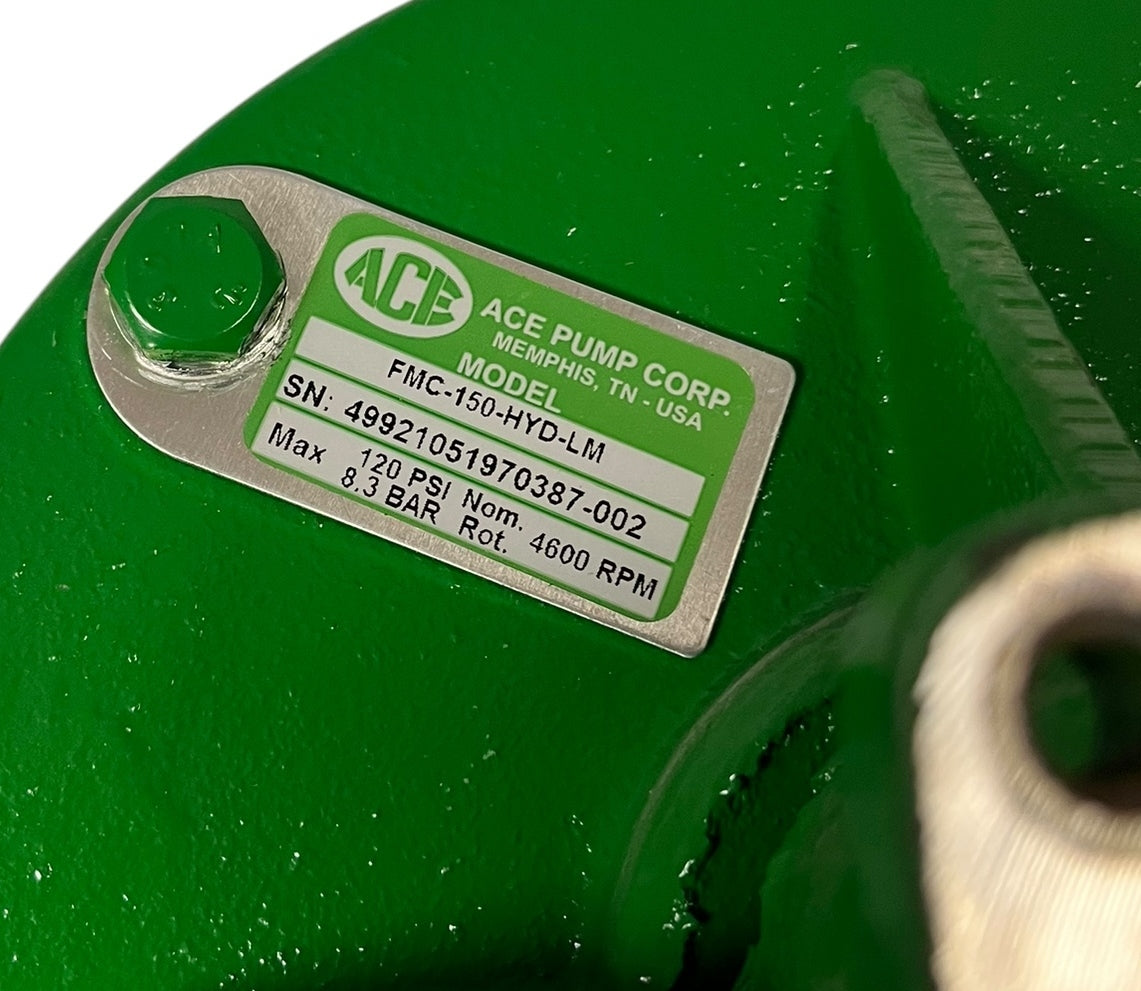 Ace Pumps Centrifugal Pump Less Motor 1-1/2" FNPT X 1-1/4" FNPT - FMC-150-HYD-LM