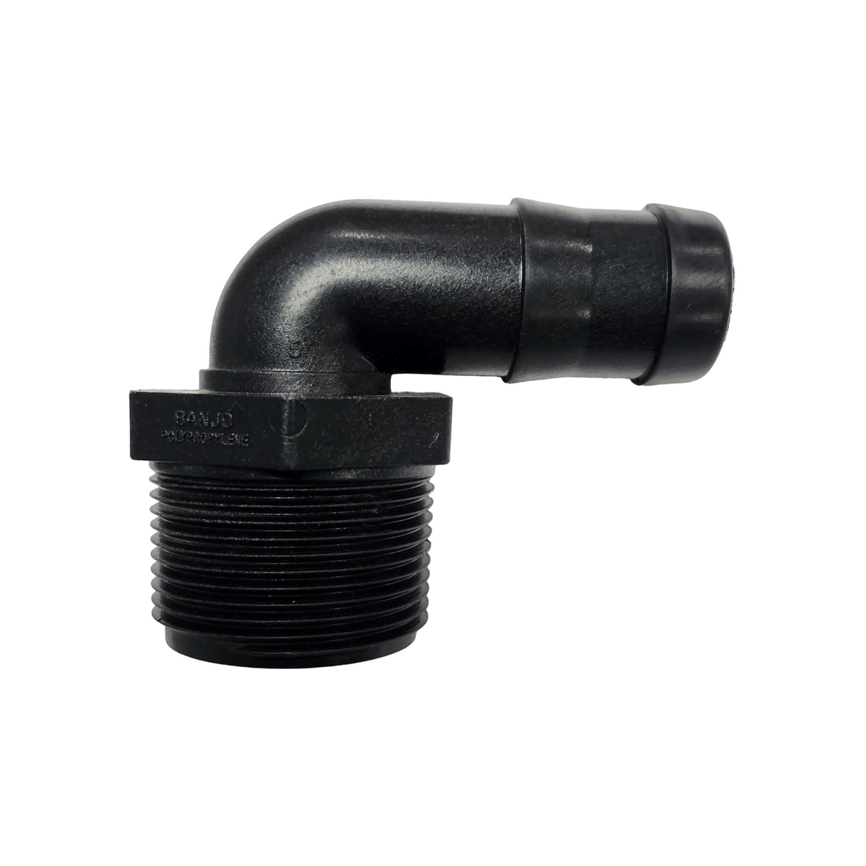 Banjo 90 Degree Hose Barb Fitting 1-1/4" MNPT X 1" Barb - HB125/100-90