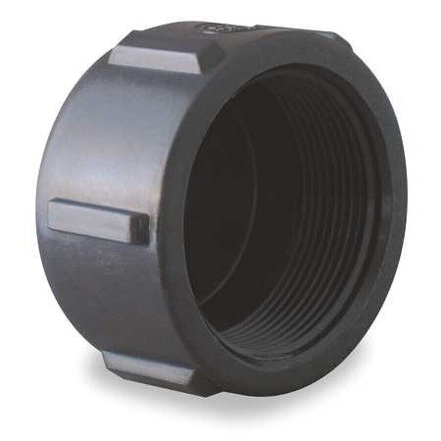 Banjo Black Poly Pipe Cap 1-1/4" Female NPT - CAP125