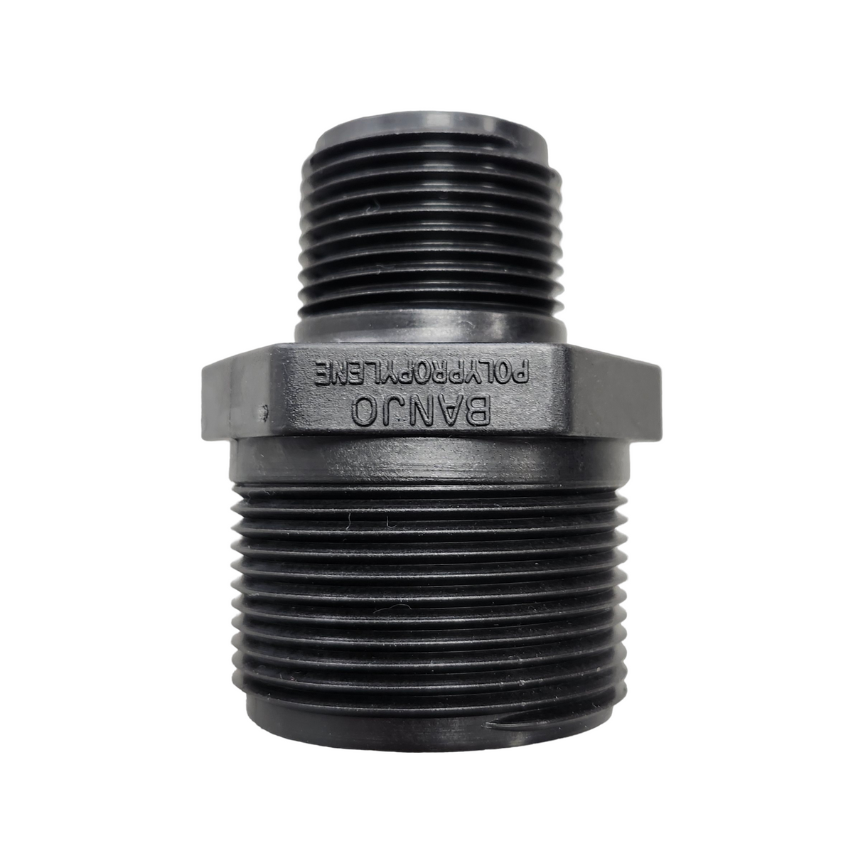 Banjo Poly Reducer Nipple Pipe Fitting 1-1/2" MNPT X 1" MNPT - RN150-100