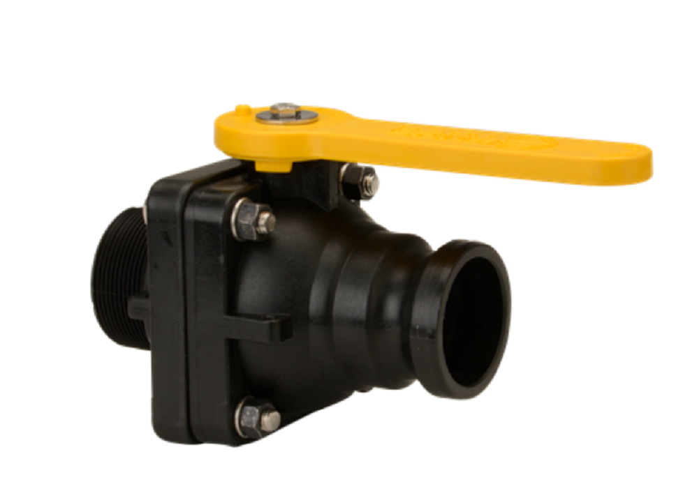 Banjo 2 Inch Male Adapter X 2 Inch Male Full Port NPT Valve - VSFMT204FP