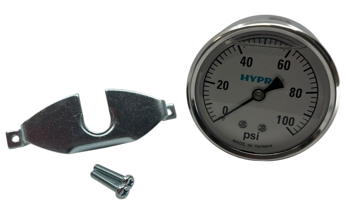 Hypro Glycerin Filled Pressure Gauge 2 1/2" Face 1/4" CBM Stem, 0-100 PSI - WGG100C