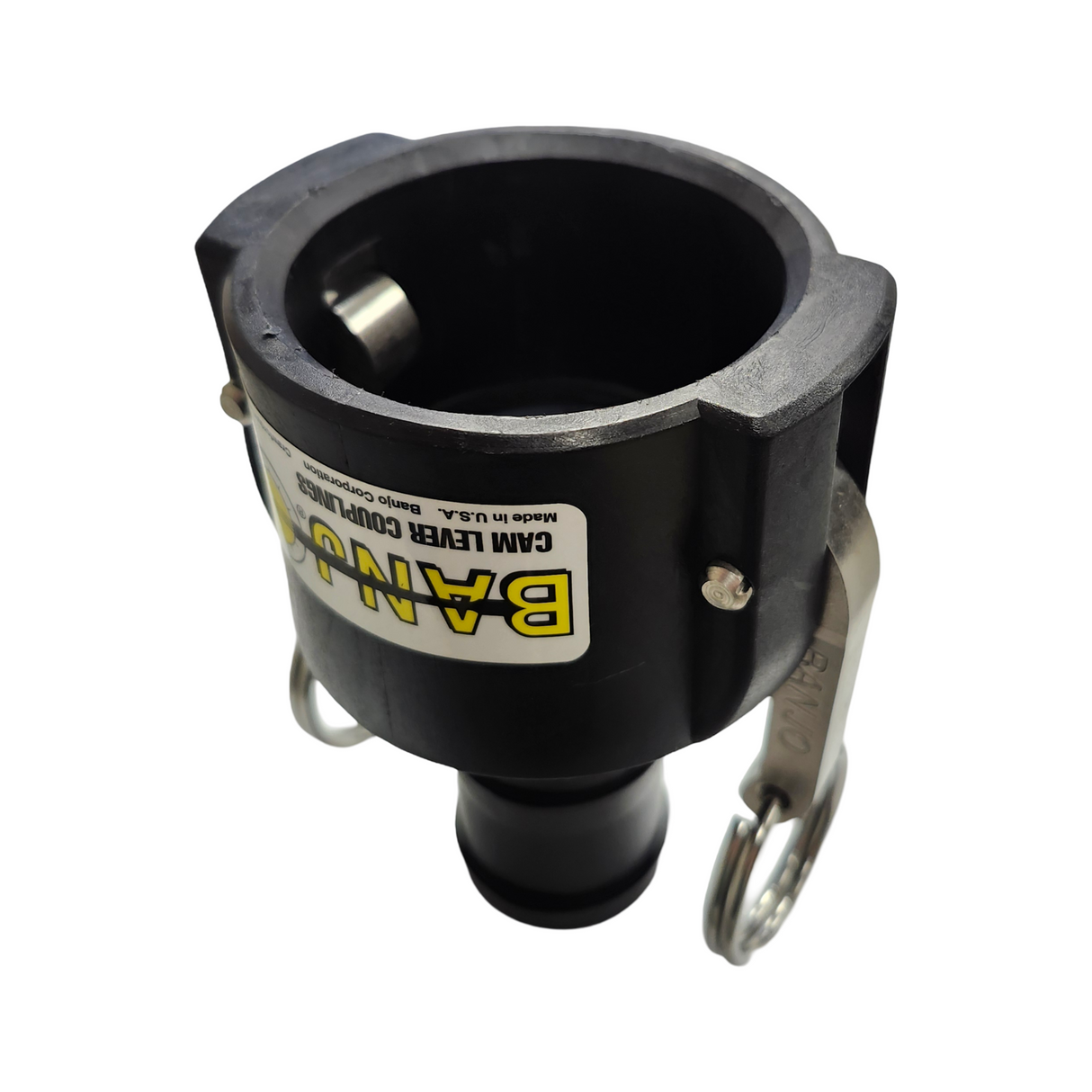 Banjo 2 Inch Cam Lever Reducer Coupling 2" Female X 1-1/2" Hose Barb - 200150C