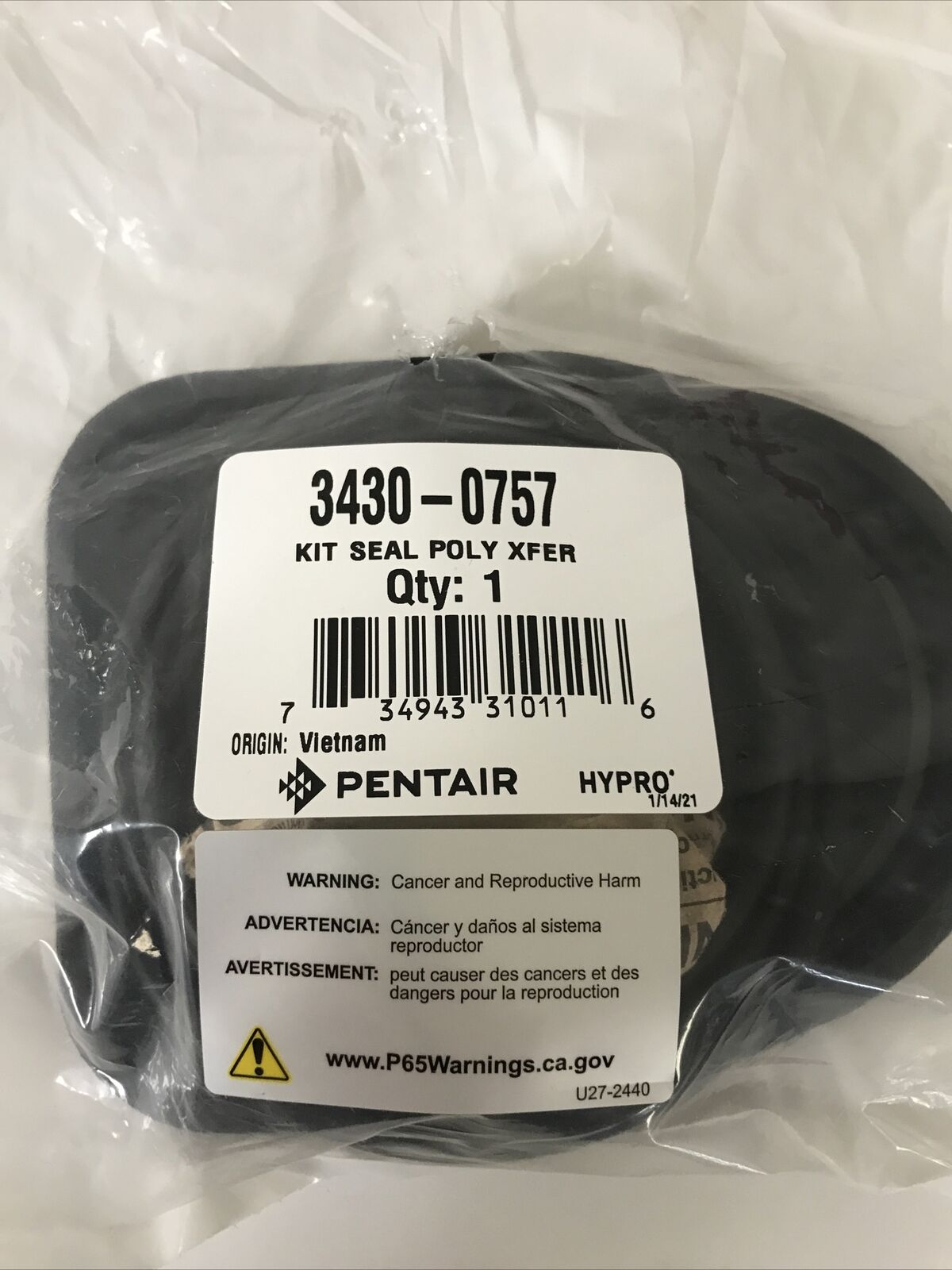 Hypro Seal Kit Poly for Transfer Pump - 3430-0757