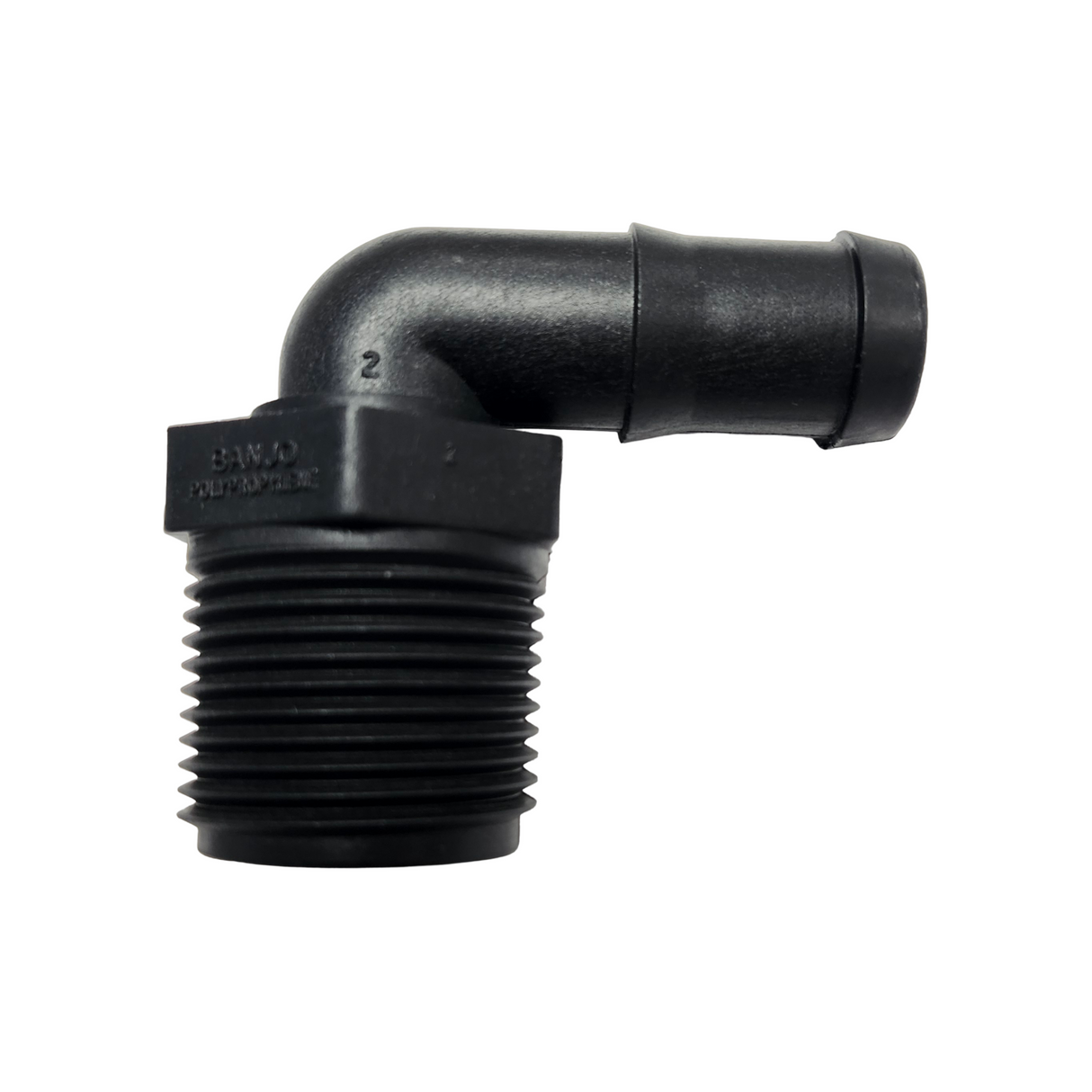 Banjo 90 Degree Hose Barb Fitting 1" MNPT X 3/4" Barb - HB100/075-90