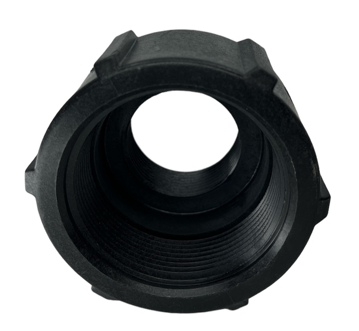 Banjo Black Poly Pipe Reducer Coupling 2" FPT X 1-1/4" FPT - RC200-125