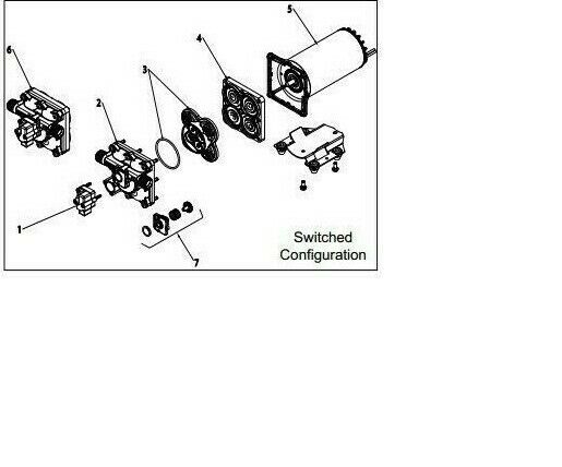 Shurflo Pump Replacement Part Kit Switch Assembly 505X - 94-910-02