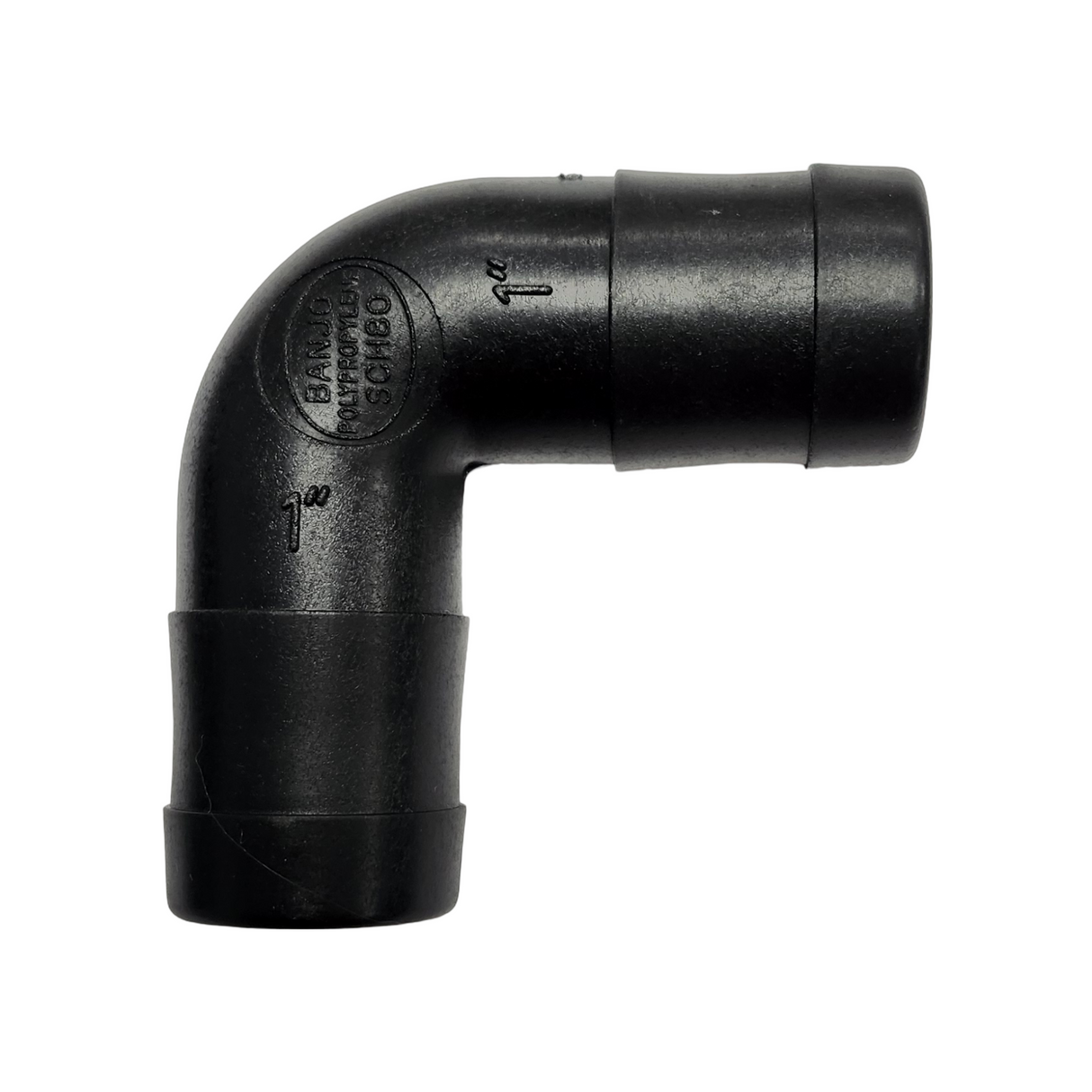 Banjo 90 Degree Hose Barb Elbow 1" Barb X 1" Barb - HBEL100-90
