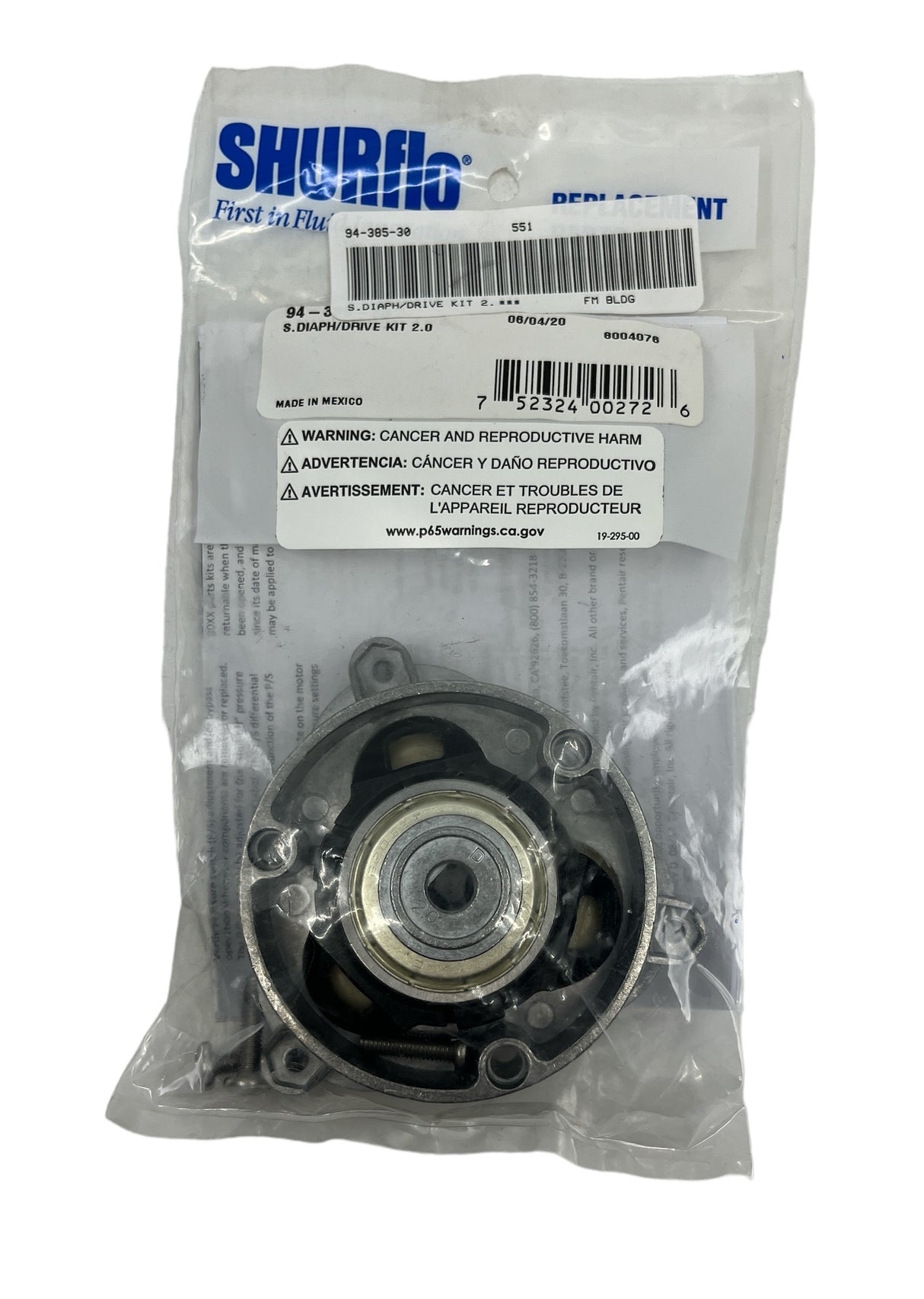 Shurflo Solid Diaphragm/Drive Kit For 8000 Series - 94-385-30
