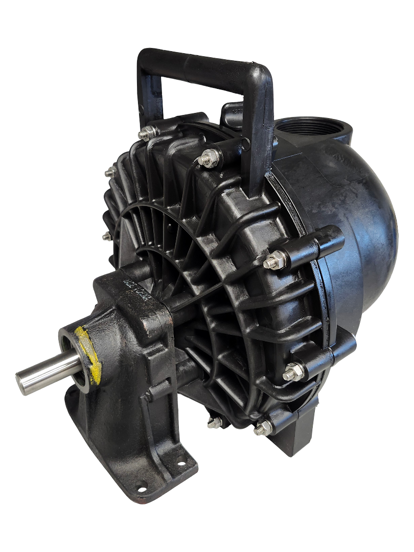 Banjo 2 Inch Poly Pump with Bearing Pedestal - 3/4" Shaft - 200PB