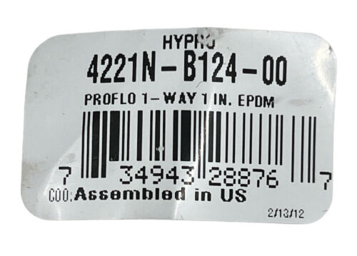 Hypro Single Outlet Wet Boom Nozzle Body For 1" Pipe - 4221N-B124-00
