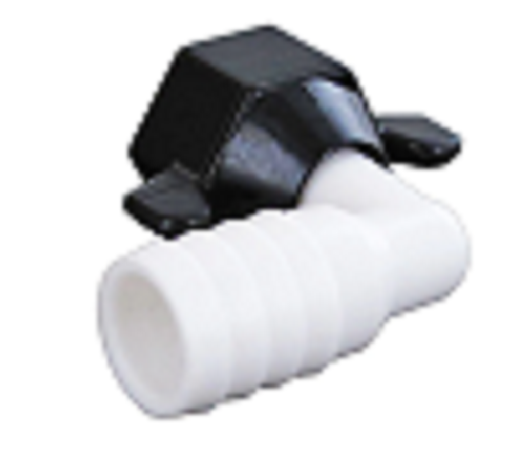 Shurflo Swivel Hex Wingnut Elbow Fitting, 1/2" NPT-Female x 3/4" Barb - 234-3946