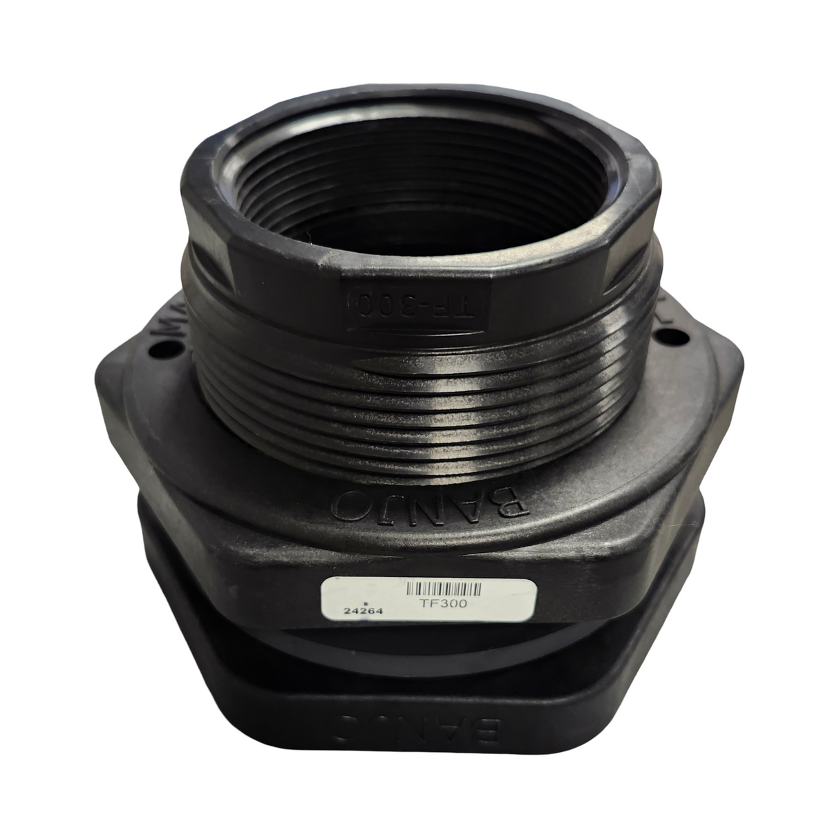 Banjo 3 inch Poly Bulkhead Tank Fitting with EPDM Gasket - TF300