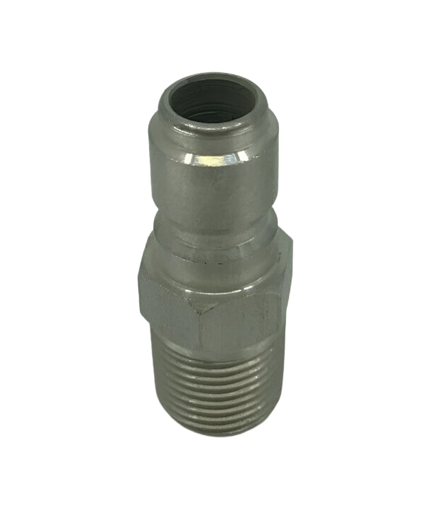 J.E. Adams Stainless Steel Male Quick Disconnect Plug 3/8" - 7188