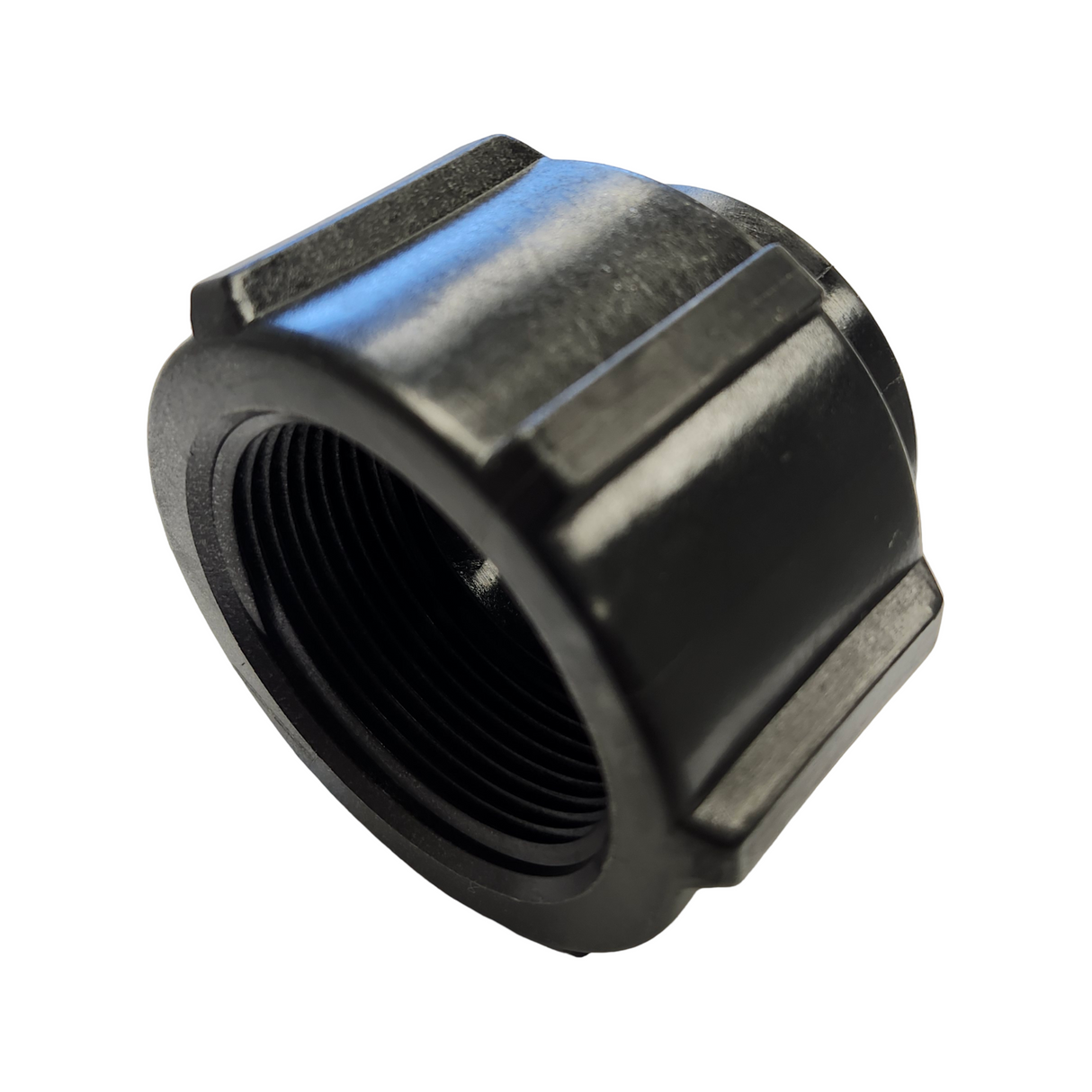 Banjo Black Poly Pipe Reducer Coupling 1-1/2" FNPT X 1" FNPT - RC150-100