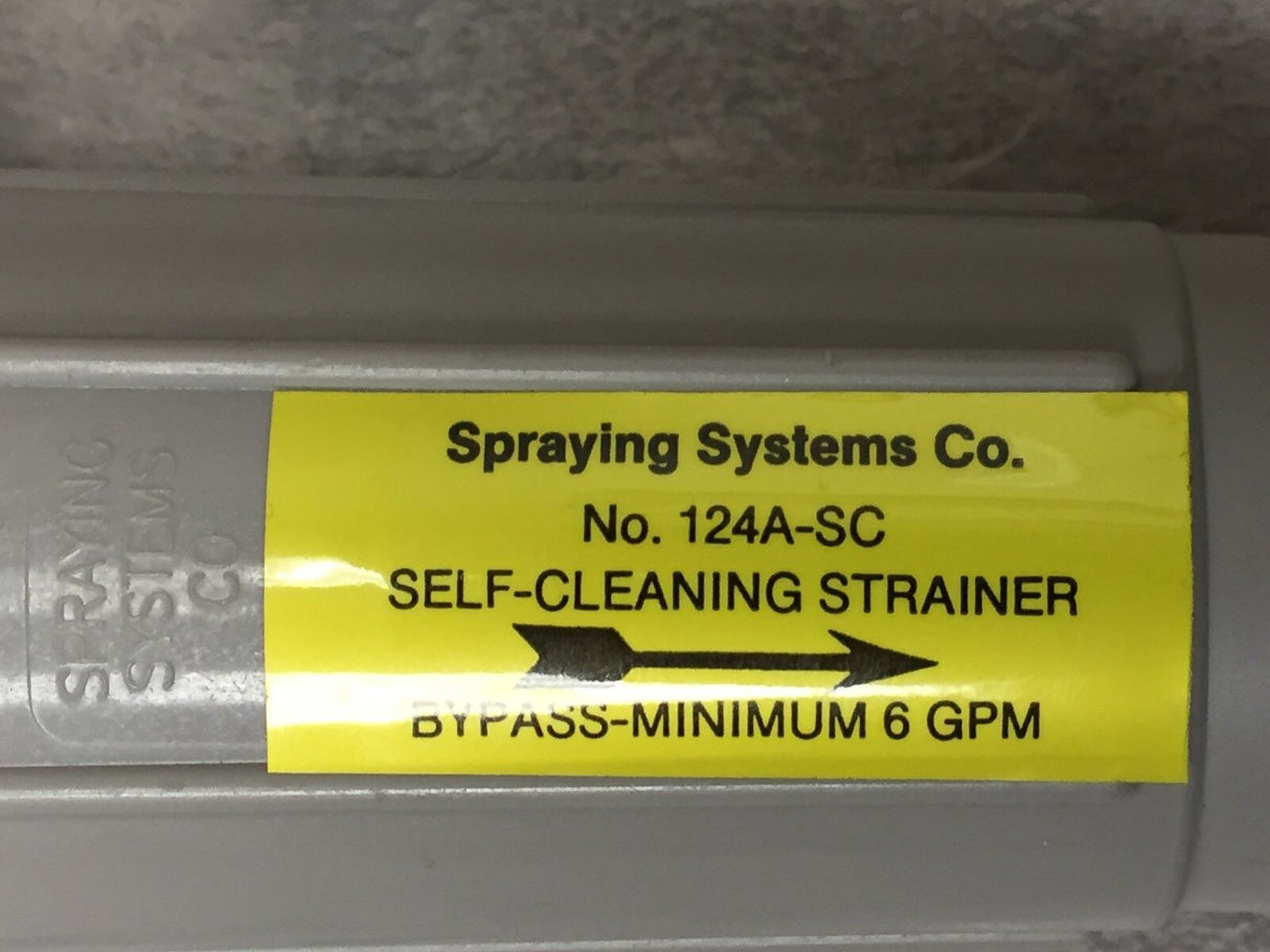 TeeJet Self Cleaning Line Strainer 50 Mesh 1" - AA124A-1SC-PP-50