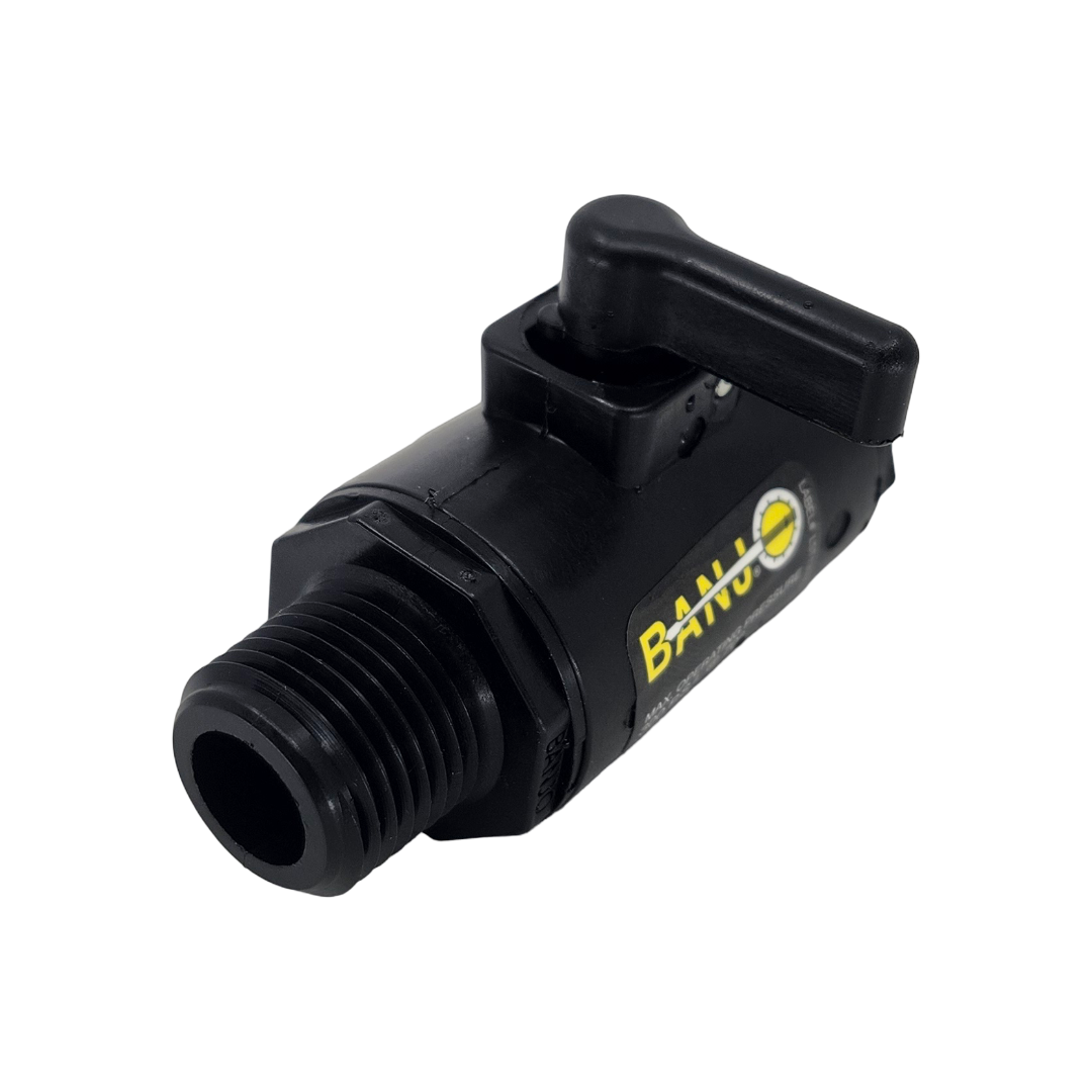 Banjo Poly Micro Ball Valve 1/2" FNPT to 1/2" MNPT - LV050MTV