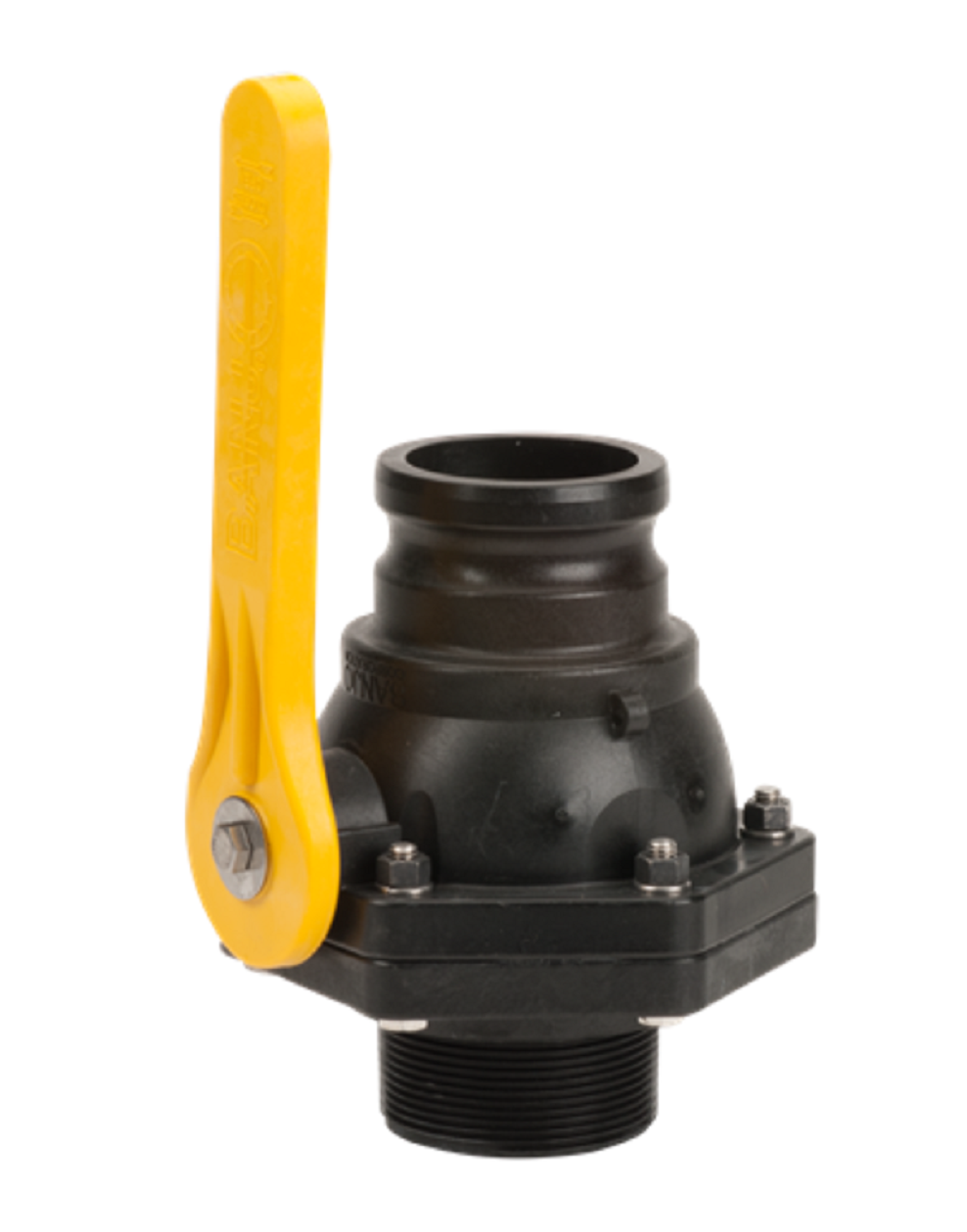 Banjo Full Port Stubby Valve 3" FP Male Adapter x 3" Male NPT - VSFMT300FP