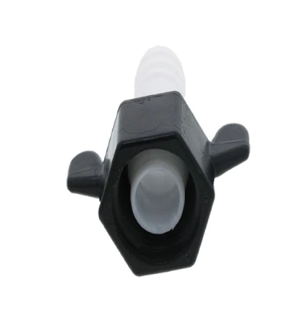Shurflo Hex Swivel Straight 1/2 FNPT x 1/2 Barb Polypropylene - 234-2926