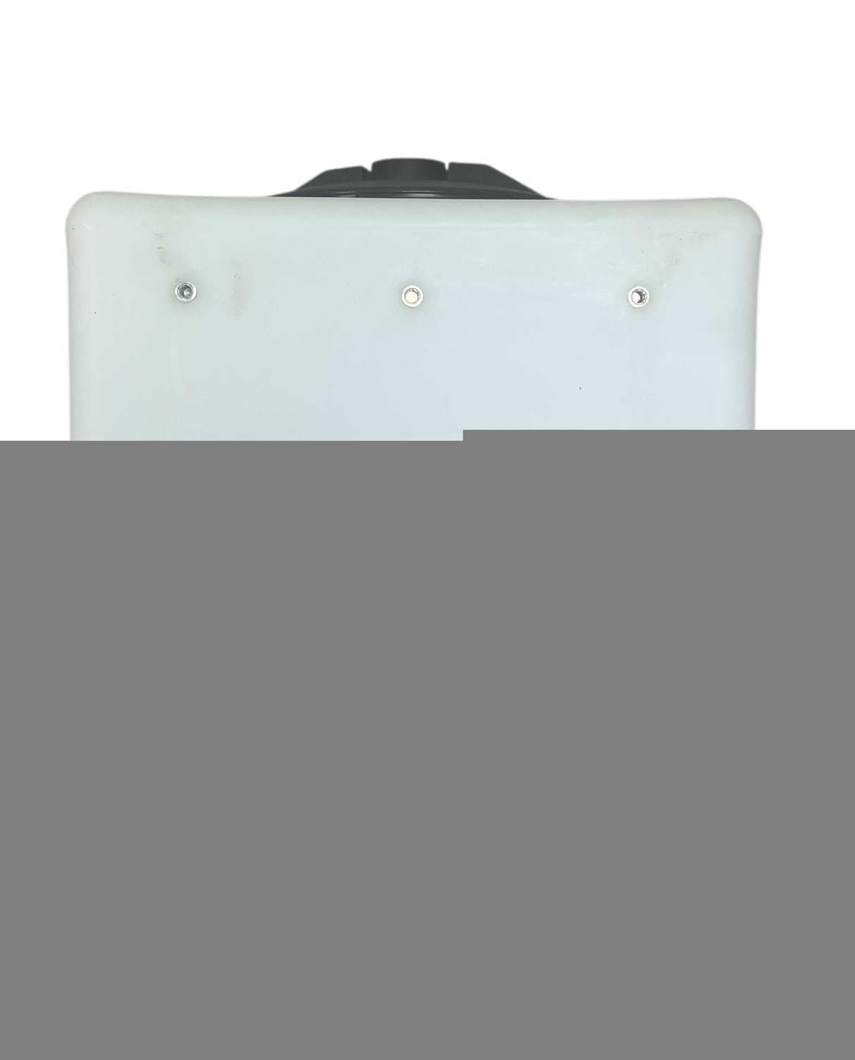 Ace Roto-Mold Sloped Bottom 15 Gallon Square Rinse White Tank 8" Lid - SP0015-SQ8