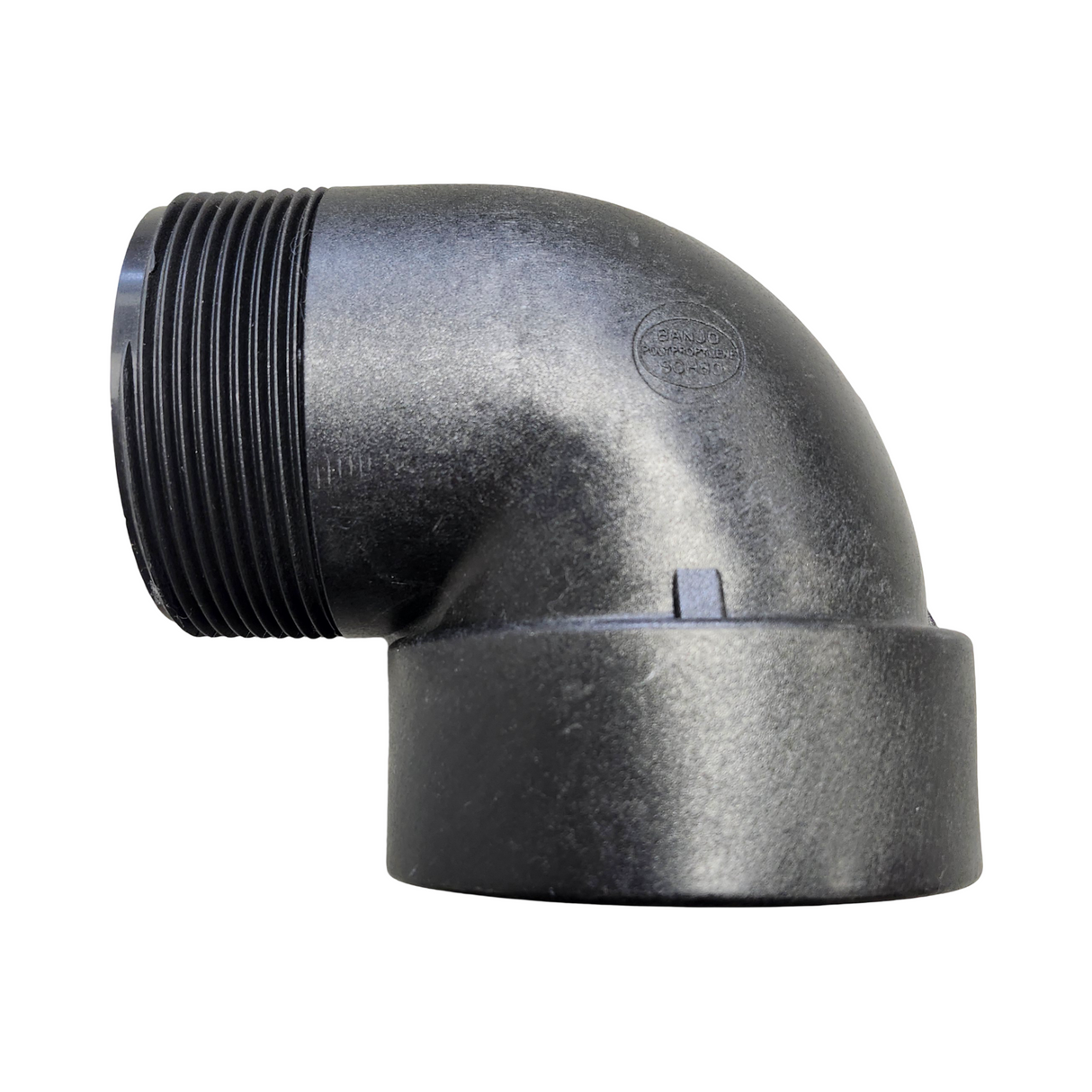 Banjo 3 inch 90 Degree Poly Street Elbow 3" FNPT X 3"MNPT - SL300-90