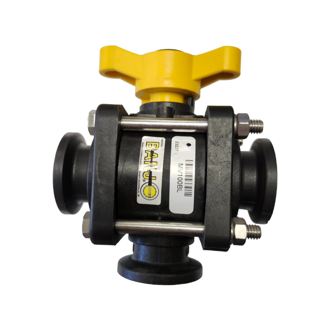 Banjo 3 Way Bottom Load Manifold Valve 1 Inch - MV100BL
