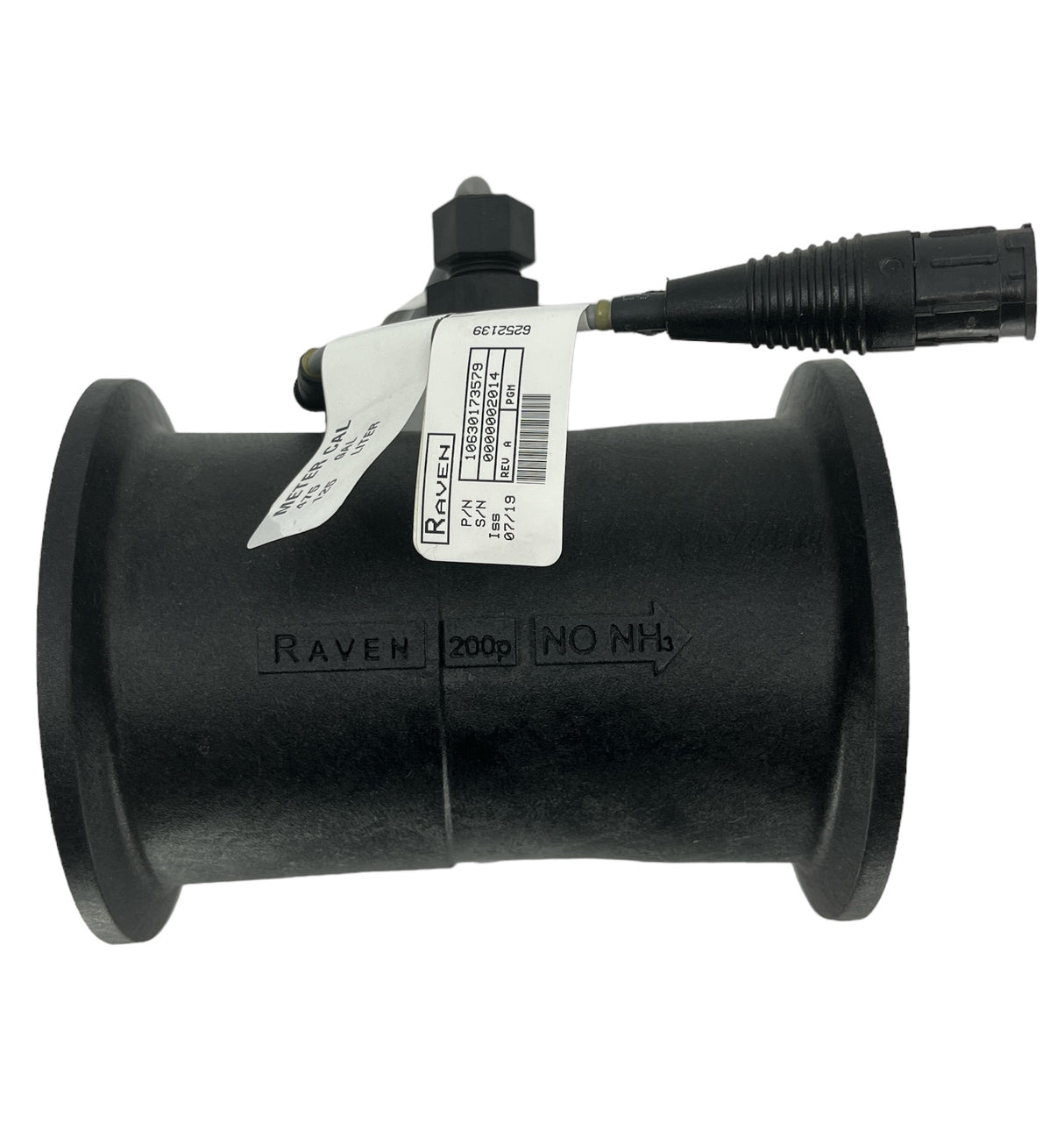 Raven 3 inch Poly RFM200P Flowmeter 15-200 GPM, M300 Manifold Connection - 063-0173-579