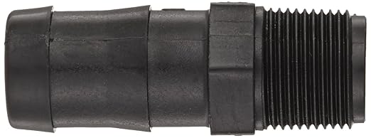 Banjo Poly Hose Fitting Adapter 1" Male Thread X 1-1/4" Hose Barb - HB100-125