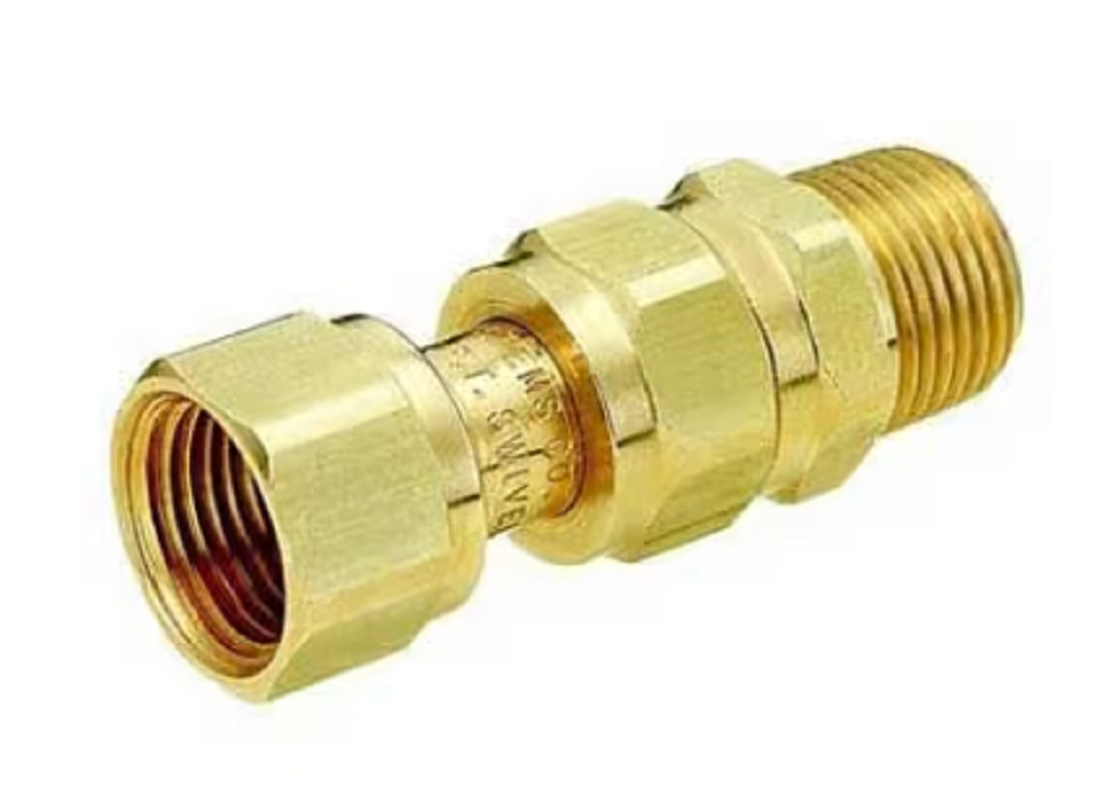 TeeJet Brass Break Away Swivel 1/2" MPT X 1/2" FPT - 11990-19