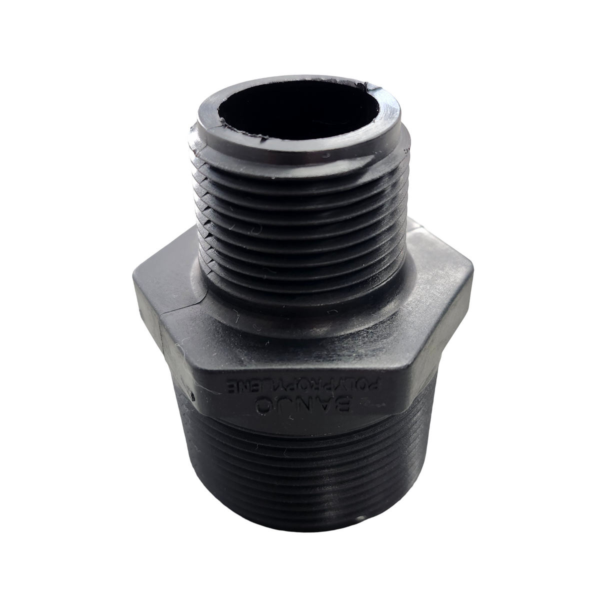 Banjo Poly Reducer Nipple Pipe Fitting 1-1/2" MNPT X 1" MNPT - RN150-100