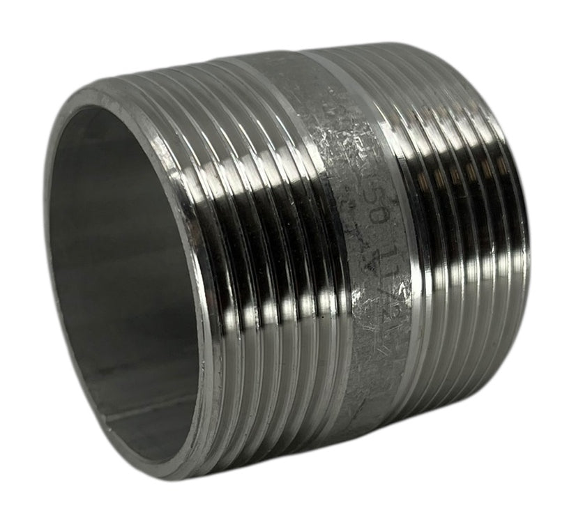 Hypro 304 Stainless Steel Nipple 1-1/2" MNPT X 1-3/4" Long- 7112134