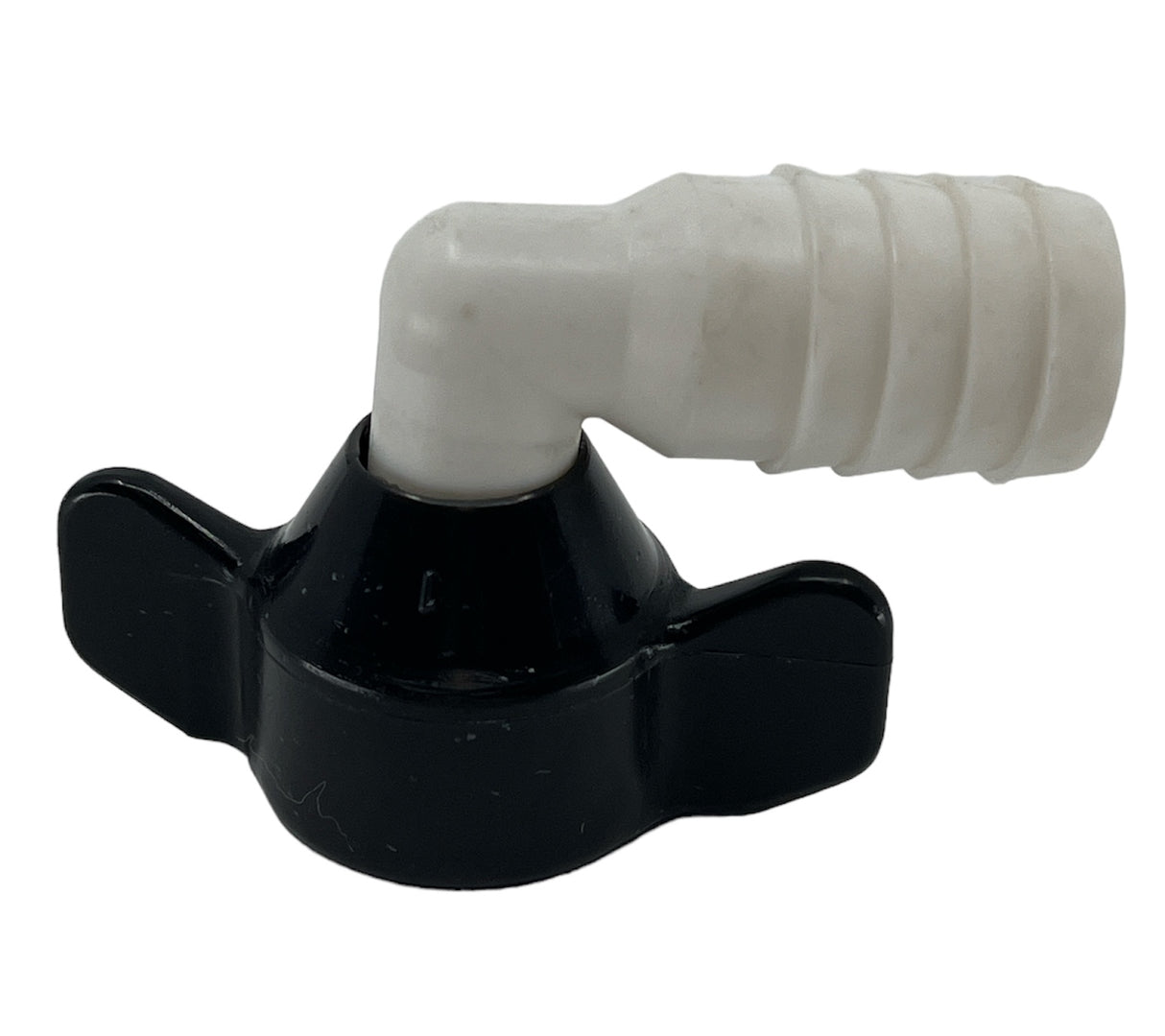 Shurflo Swivel Hex Wingnut Elbow Fitting, 1/2" NPT-Female x 3/4" Barb - 234-3946