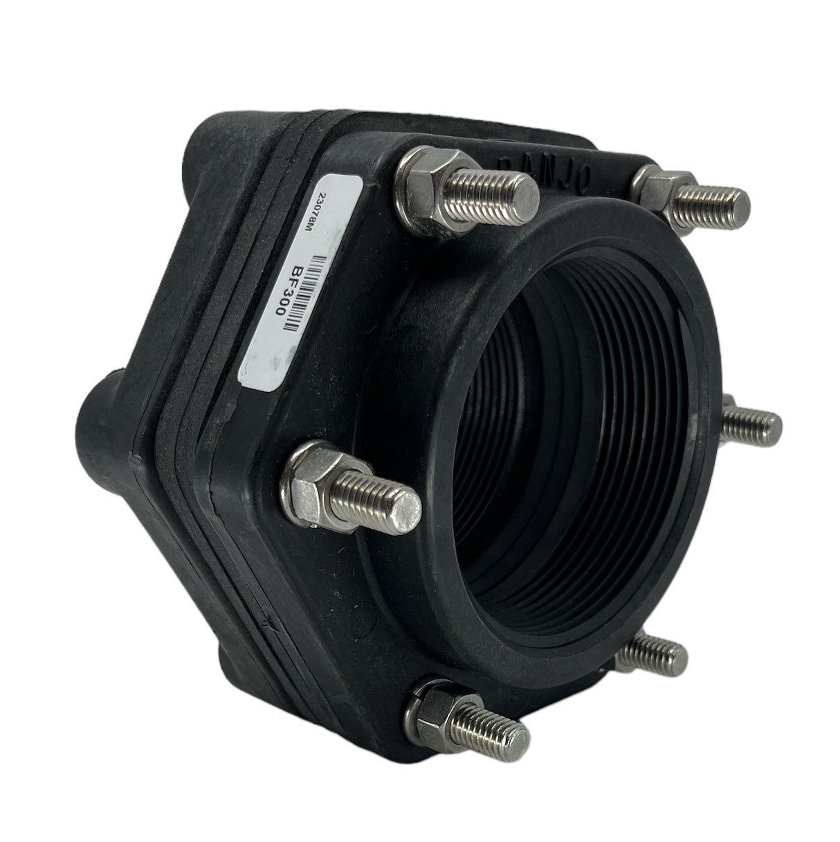 Banjo Threaded Bolted Tank Flange with EPDM Gasket 3" X 3" - BF300