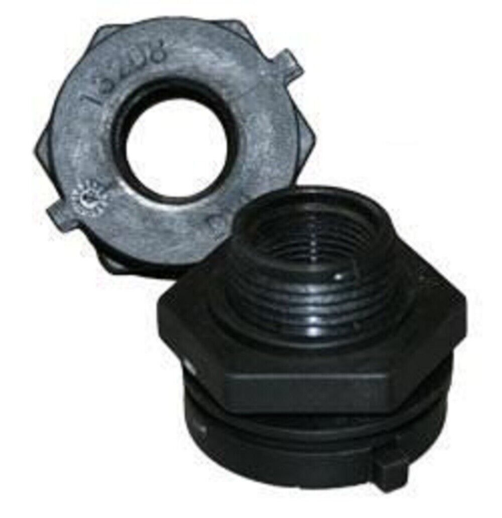 Ace Roto-Mold 3/4 Inch FPT Polypropylene Bulkhead Fitting - 13208