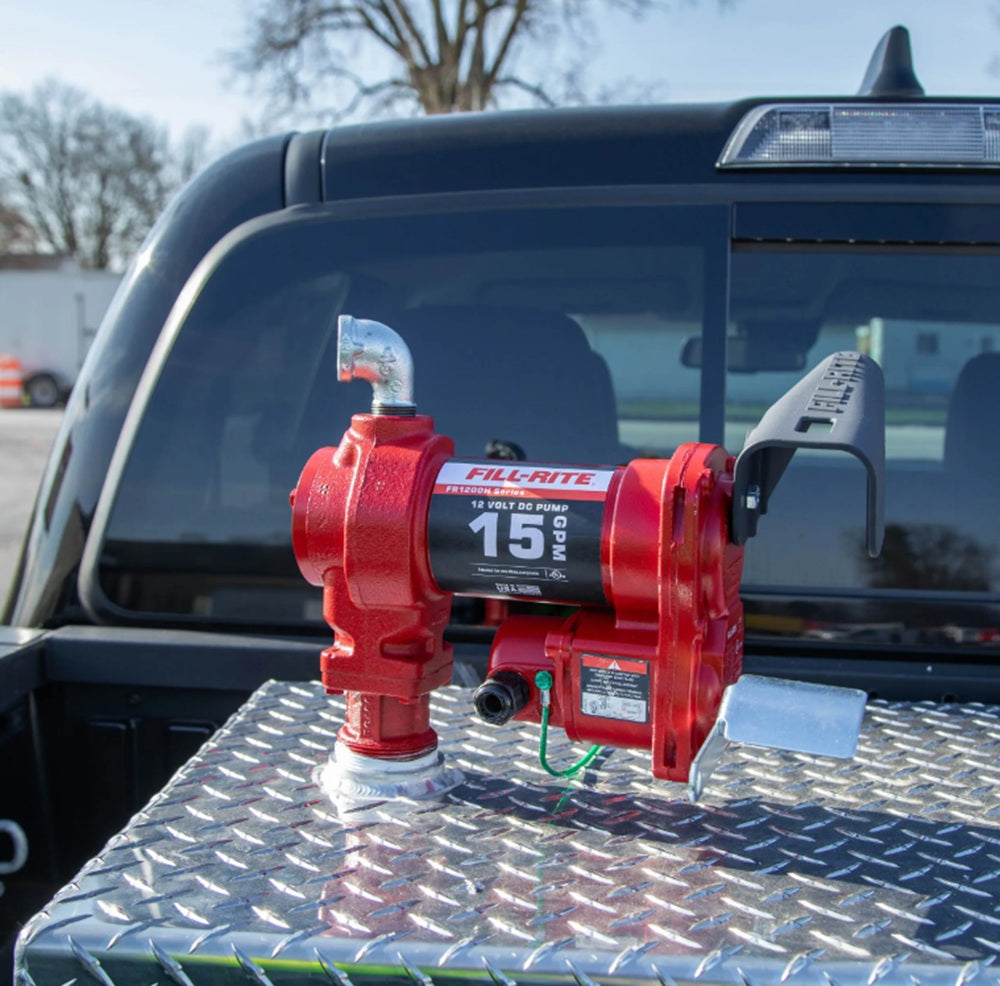 Fill Rite 15 GPM 12 Volt DC Cast Iron 1 Inch Fuel Transfer Pump, 1/4 HP (Pump Only Model) - FR1204H