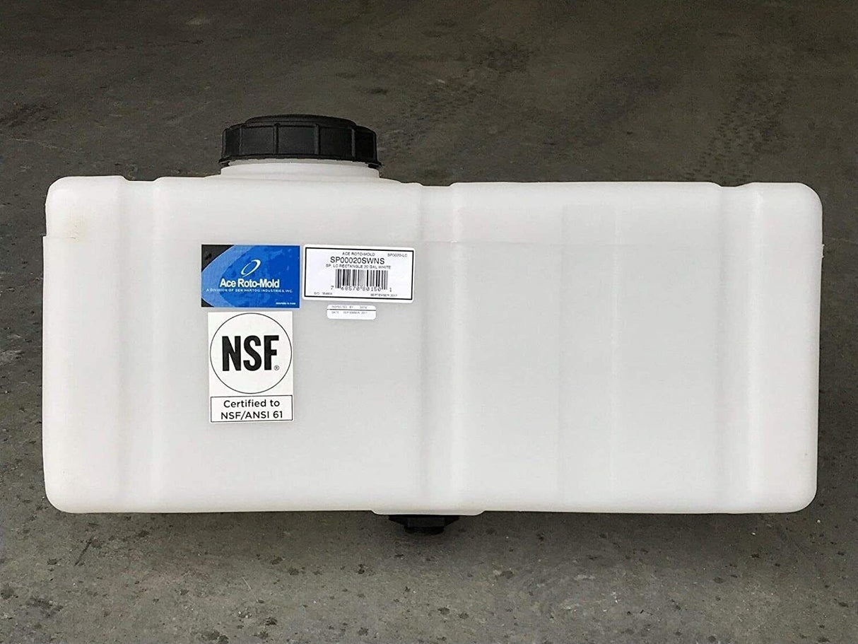 Ace Roto-Mold 20 Gallon Sumped Rectangular Applicator Tank 28x14x12 - SP0020-LC