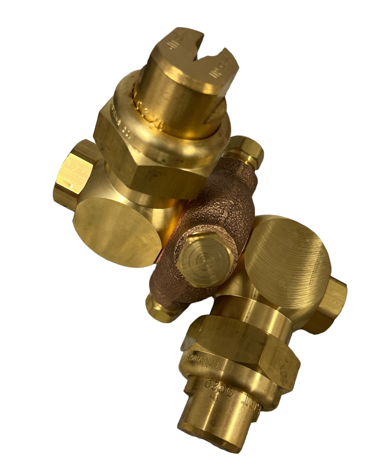 TeeJet Double Swivel Spray Nozzle With Off-Center Spray Tips - 4418-3/4-2TOC20