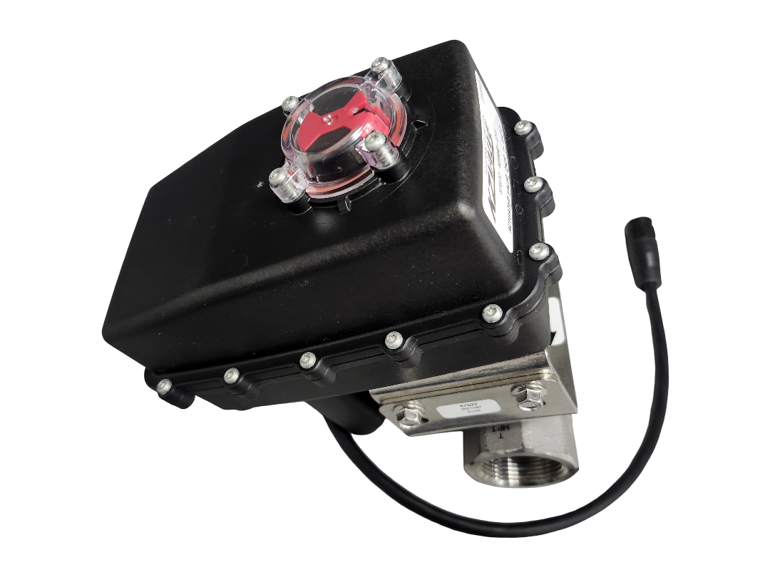 KZ Valve Stainless Electric Ball Valve for Ammonia 1-1/4" NPT - KZ-67G22-K0HU0-CF1