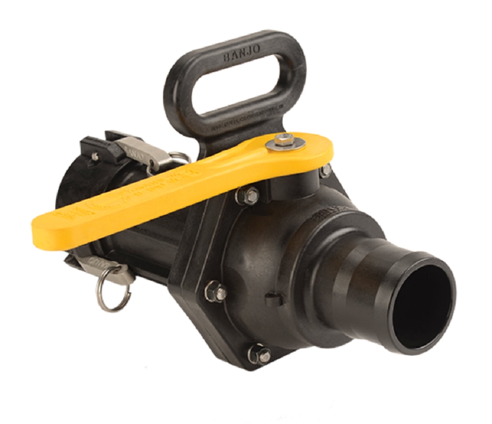 Banjo 3 Inch Full Port Easy-Fill Poly Valve With Carry Handle - VSBHB305FP